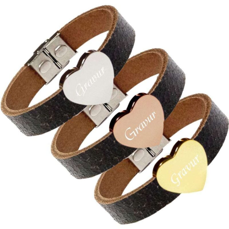Bild von   leder armband schwarz mit gravjpg | 🌟 Gravur nach Wunsch 🪄