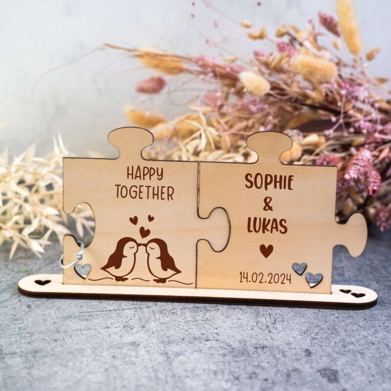 Bild von   holz puzzleteile pinguinejpg | 🌟 Gravur nach Wunsch 🪄