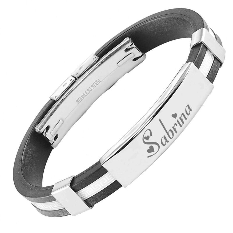 Bild von   armband mit gravur kautschuk ojpg | 🌟 Gravur nach Wunsch 🪄
