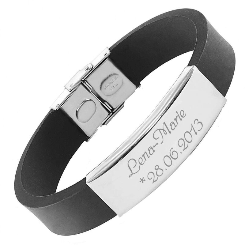 Bild von   armband mit gravur kautschuk bjpg | 🌟 Gravur nach Wunsch 🪄