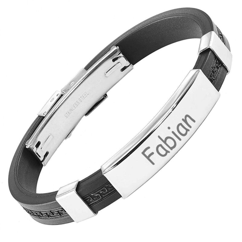 Bild von   armband mit gravur kautschuk ojpg | 🌟 Gravur nach Wunsch 🪄