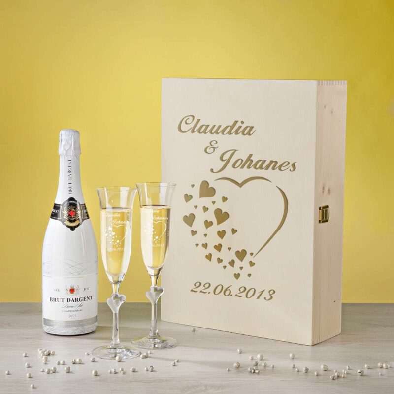 Bild von    tlg sekt geschenkset wei zjpg | 🌟 Gravur nach Wunsch 🪄
