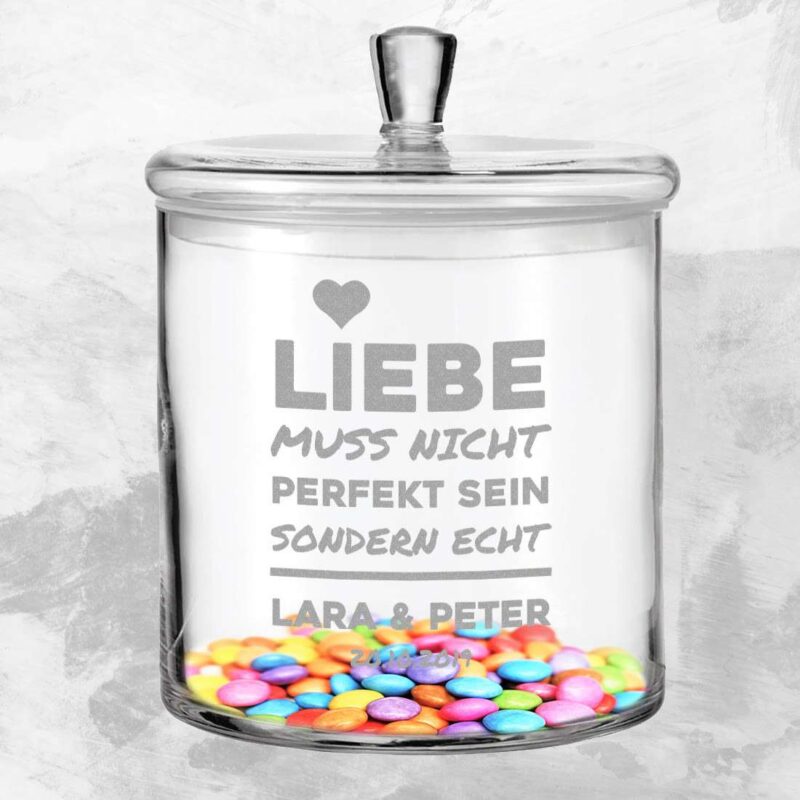 Bild von   leonardo keksdose aus glas mitjpg | 🌟 Gravur nach Wunsch 🪄