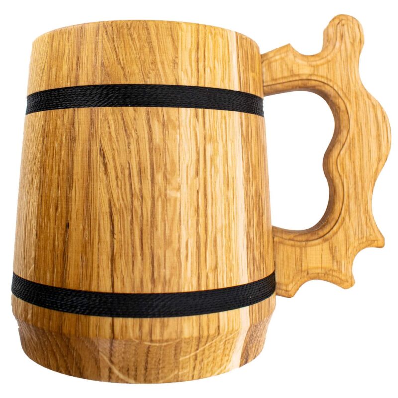 Bierkrug mit Edelstahleinsatz - mit Wunschtext