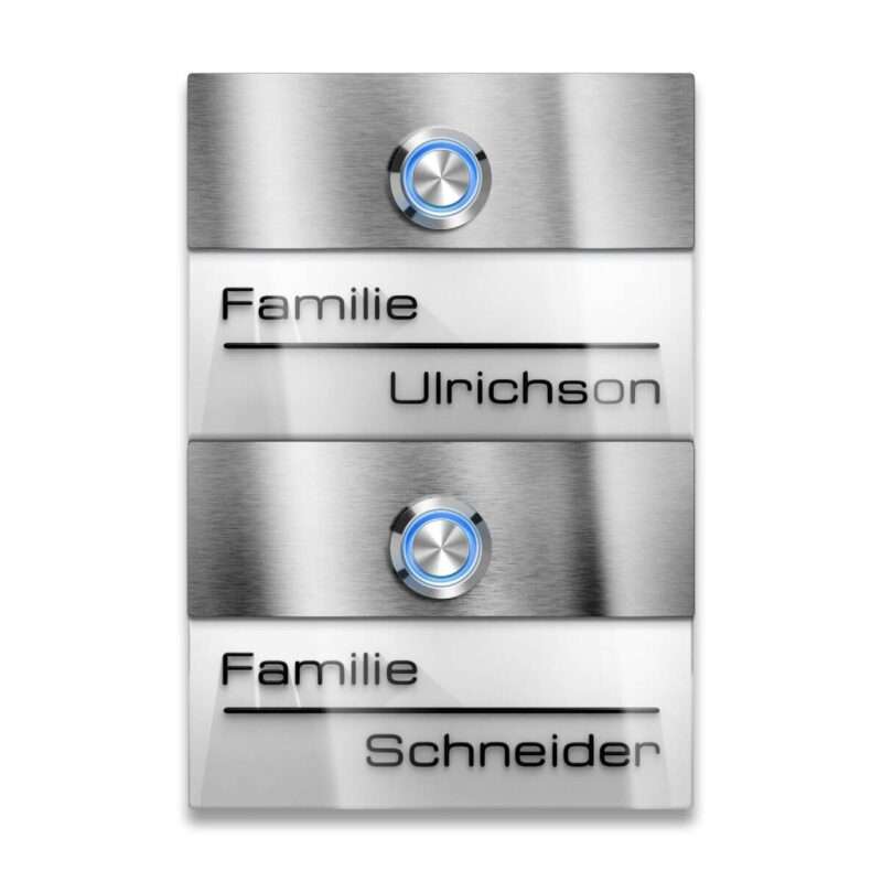 Bild von   metzler tuerklingel zweifamilijpg | 🌟 Gravur nach Wunsch 🪄