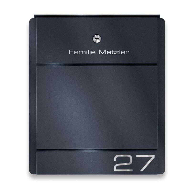 Bild von   metzler briefkasten anthrazitjpg | 🌟 Gravur nach Wunsch 🪄