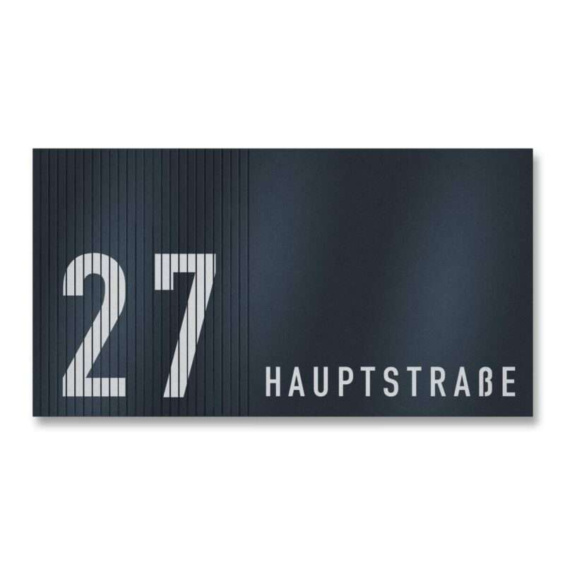 Bild von   hausnummernschild aus edelstahjpg | 🌟 Gravur nach Wunsch 🪄