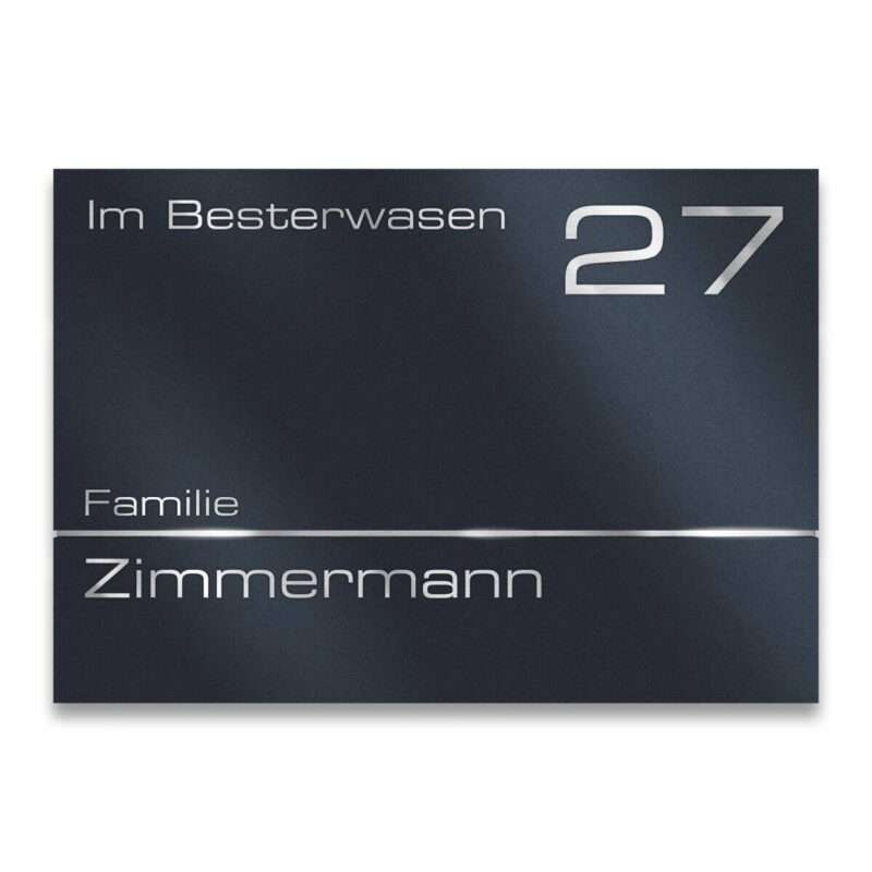 Bild von   metzler hausnummernschild mitjpg | 🌟 Gravur nach Wunsch 🪄