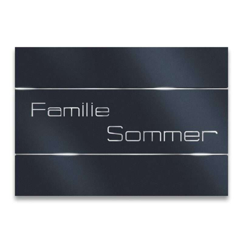 Bild von   namensschild in anthrazit mitjpg | 🌟 Gravur nach Wunsch 🪄