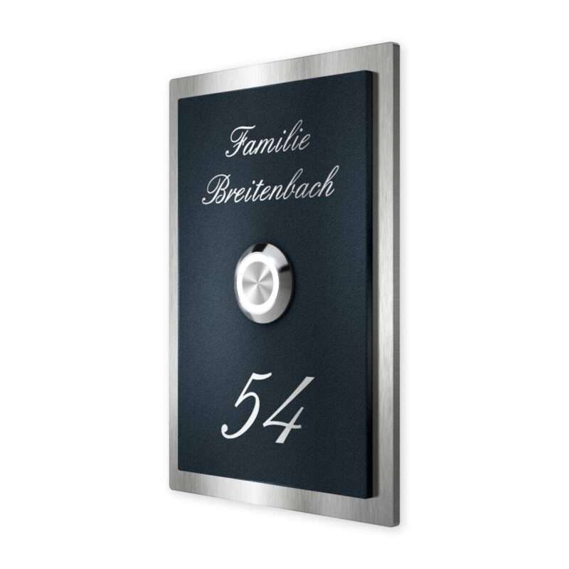 Bild von   metzler klingelschild edelstahjpg | 🌟 Gravur nach Wunsch 🪄