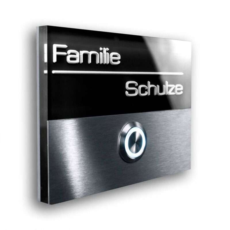 Bild von   metzler tuerklingel schwarz edjpg | 🌟 Gravur nach Wunsch 🪄
