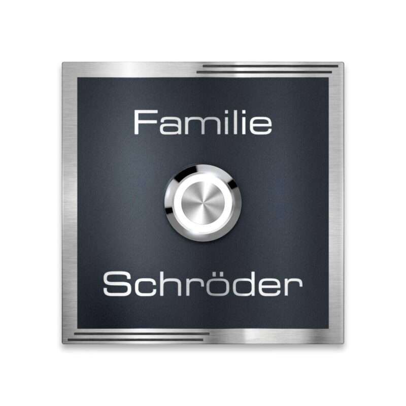 Bild von   metzler tuerklingel edelstahljpg | 🌟 Gravur nach Wunsch 🪄