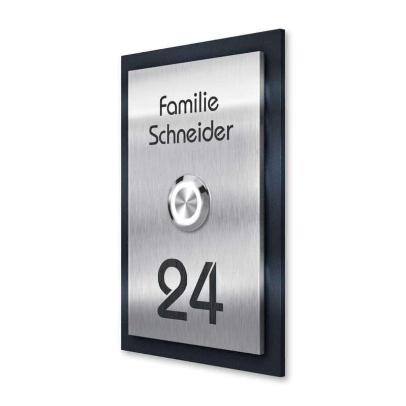 Bild von   metzler klingelschild anthrazijpg | 🌟 Gravur nach Wunsch 🪄