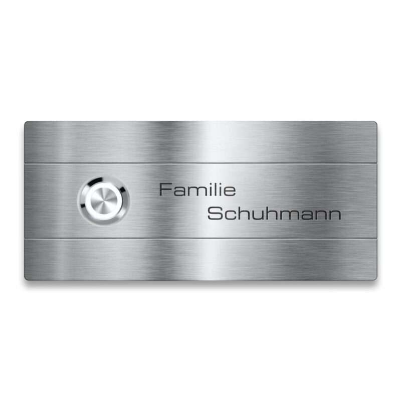 Bild von   metzler tuerklingel edelstahljpg | 🌟 Gravur nach Wunsch 🪄