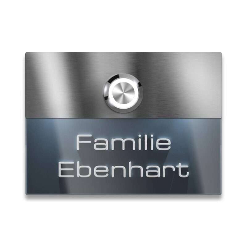 Bild von   metzler tuerklingel edelstahljpg | 🌟 Gravur nach Wunsch 🪄