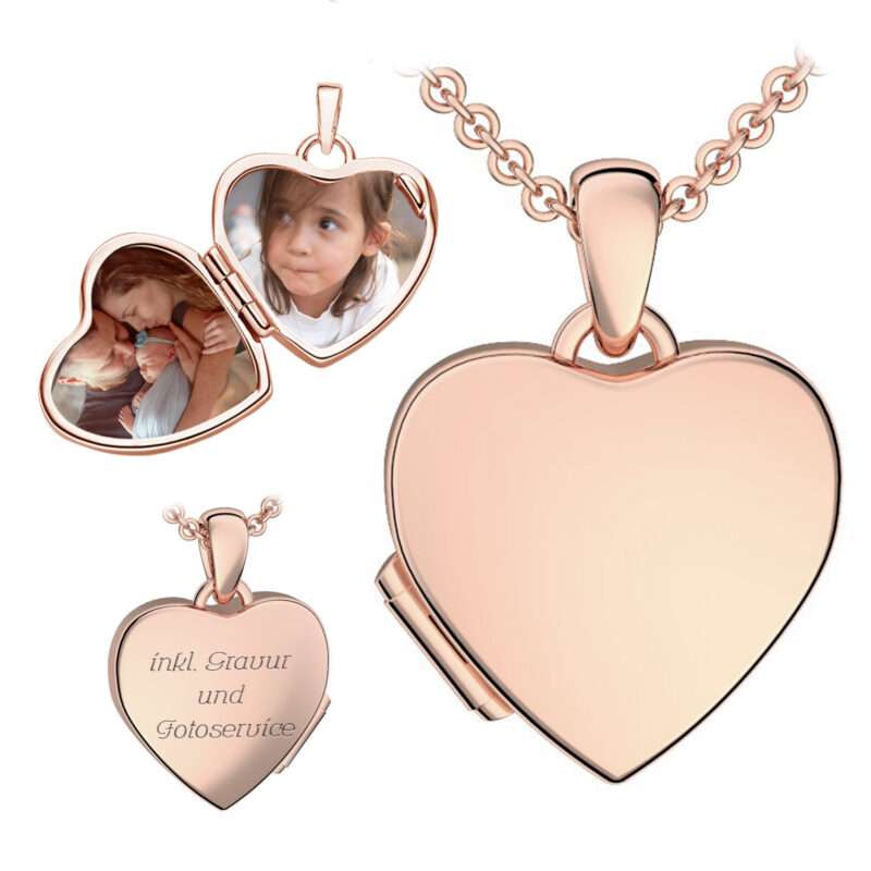 Bild von   kinder medaillon herz zum oeffjpg | 🌟 Gravur nach Wunsch 🪄