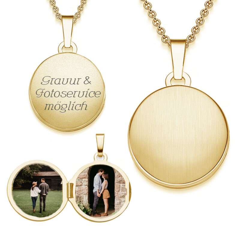Bild von   damen medaillon rund zum oeffnjpg | 🌟 Gravur nach Wunsch 🪄