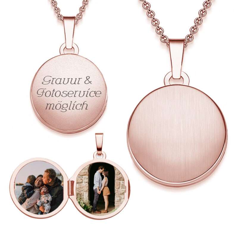 Bild von   damen medaillon rund zum oeffnjpg | 🌟 Gravur nach Wunsch 🪄