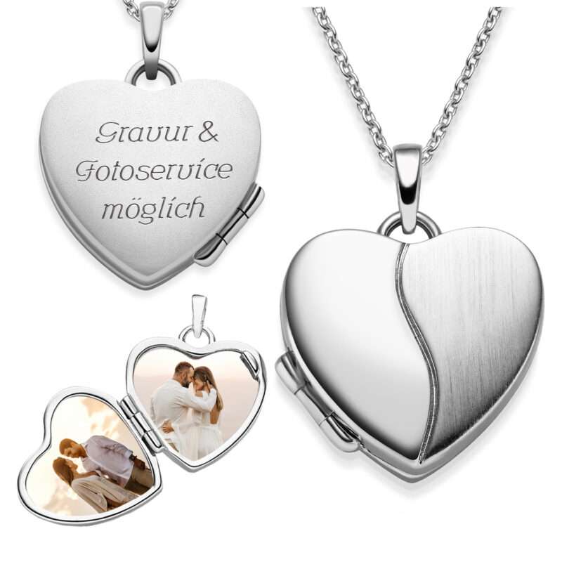 Bild von   herzkette mit bild zum aufklapjpg | 🌟 Gravur nach Wunsch 🪄