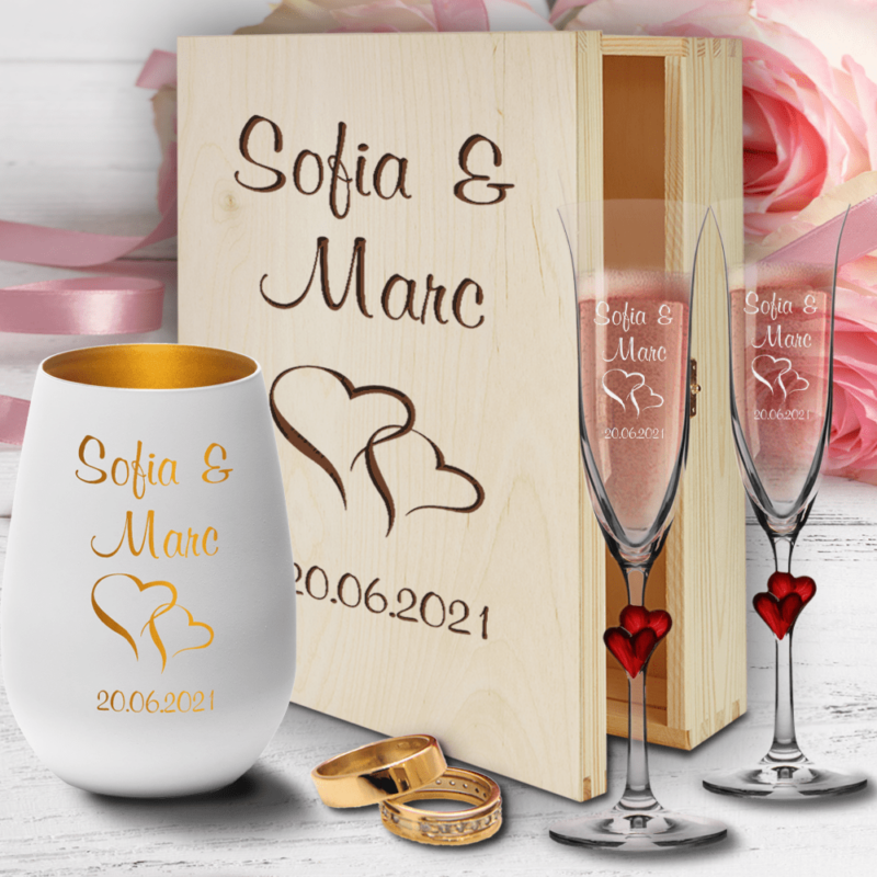 Bild von   hochzeitsglaeser sektglaeser hpng | 🌟 Gravur nach Wunsch 🪄