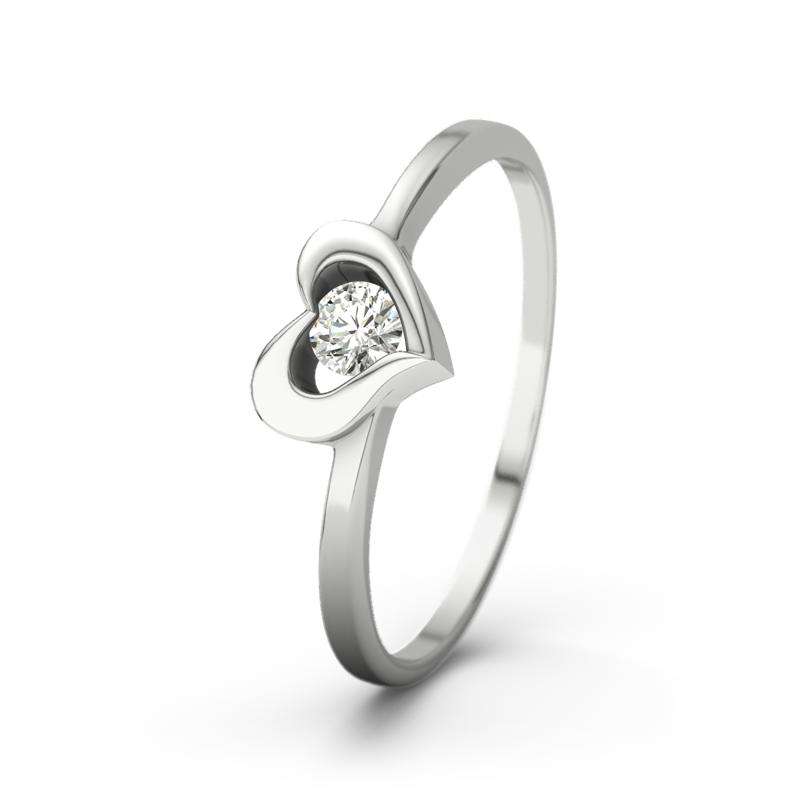 Bild von   diamant sterlingsilberring lisjpg | 🌟 Gravur nach Wunsch 🪄