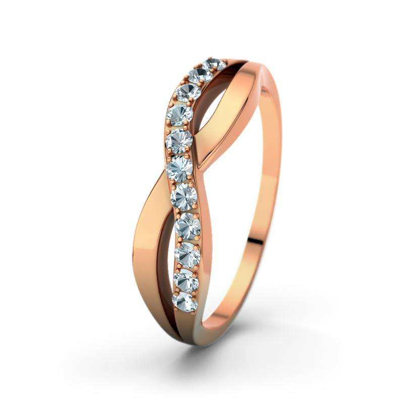 Bild von   aquamarin rotgoldring brookelyjpg | 🌟 Gravur nach Wunsch 🪄