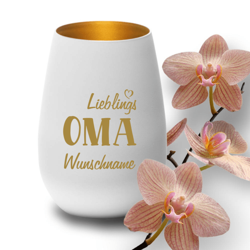 Bild von   deko windlicht lieblings oma mpng | 🌟 Gravur nach Wunsch 🪄