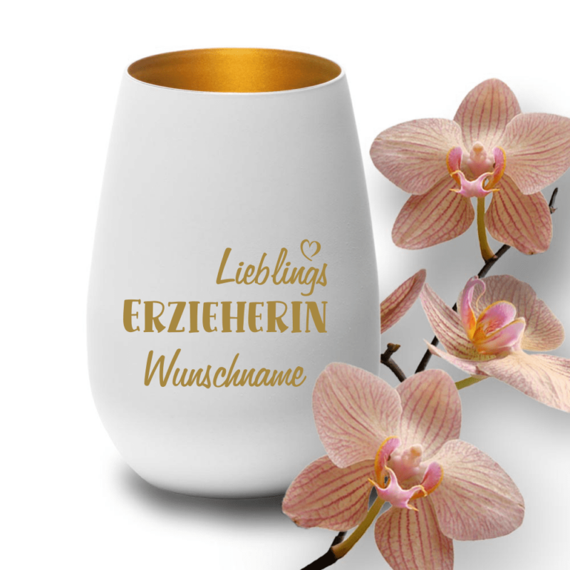 Bild von   deko windlicht lieblings erziepng | 🌟 Gravur nach Wunsch 🪄