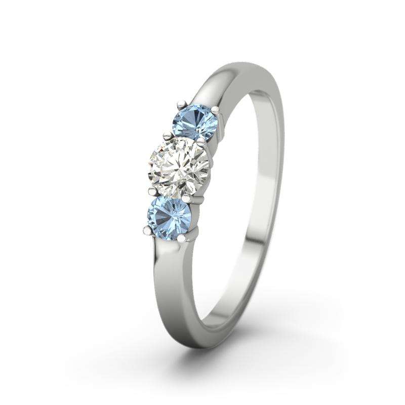 Bild von   diamant vs weissgoldring roubjpg | 🌟 Gravur nach Wunsch 🪄