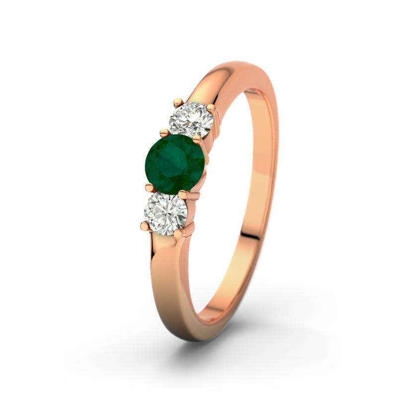 Bild von   smaragd rotgoldring rouby rjpg | 🌟 Gravur nach Wunsch 🪄
