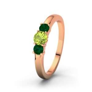 Bild von   peridot rotgoldring rouby rjpg | 🌟 Gravur nach Wunsch 🪄