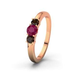 Bild von   rubin rotgoldring rouby rotjpg | 🌟 Gravur nach Wunsch 🪄