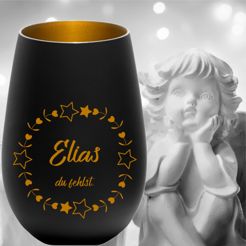Bild von   personalisiertes windlicht eripng | 🌟 Gravur nach Wunsch 🪄