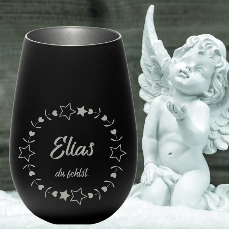 Bild von   personalisiertes windlicht eripng | 🌟 Gravur nach Wunsch 🪄