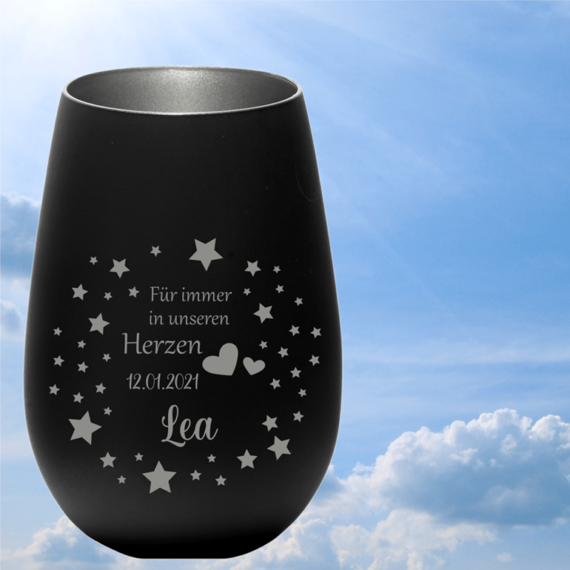 Bild von   personalisiertes windlicht eripng | 🌟 Gravur nach Wunsch 🪄