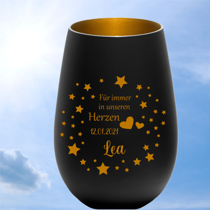 Bild von   personalisiertes windlicht eripng | 🌟 Gravur nach Wunsch 🪄
