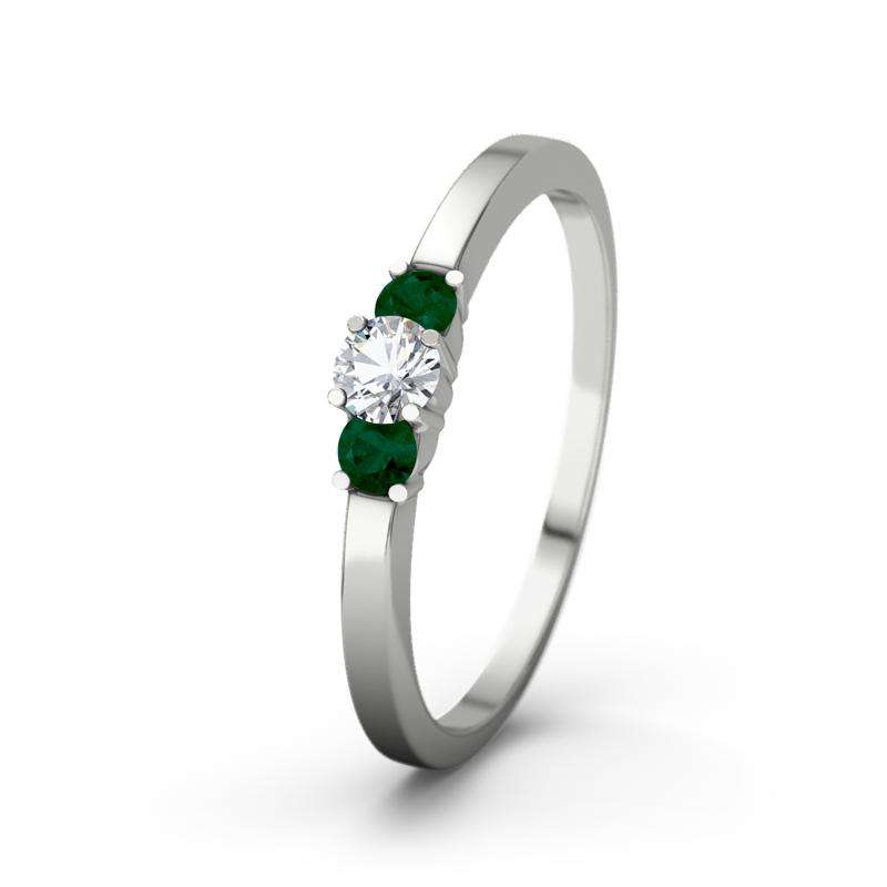 Bild von   zirkonia platinumring shannonjpg | 🌟 Gravur nach Wunsch 🪄