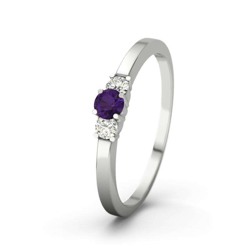 Bild von   amethyst sterlingsilberring shjpg | 🌟 Gravur nach Wunsch 🪄