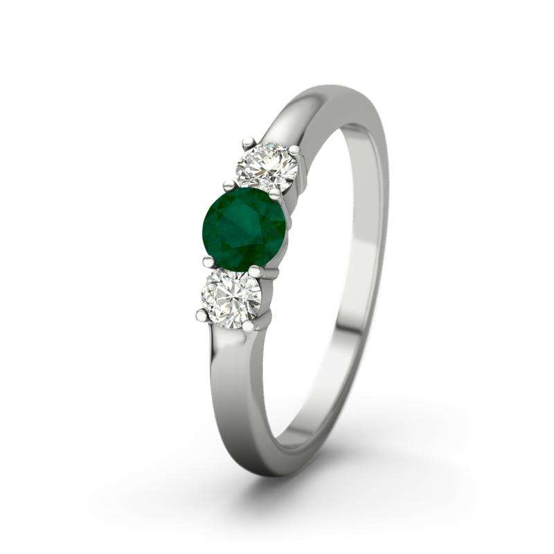 Bild von   smaragd platinumring roubyjpg | 🌟 Gravur nach Wunsch 🪄