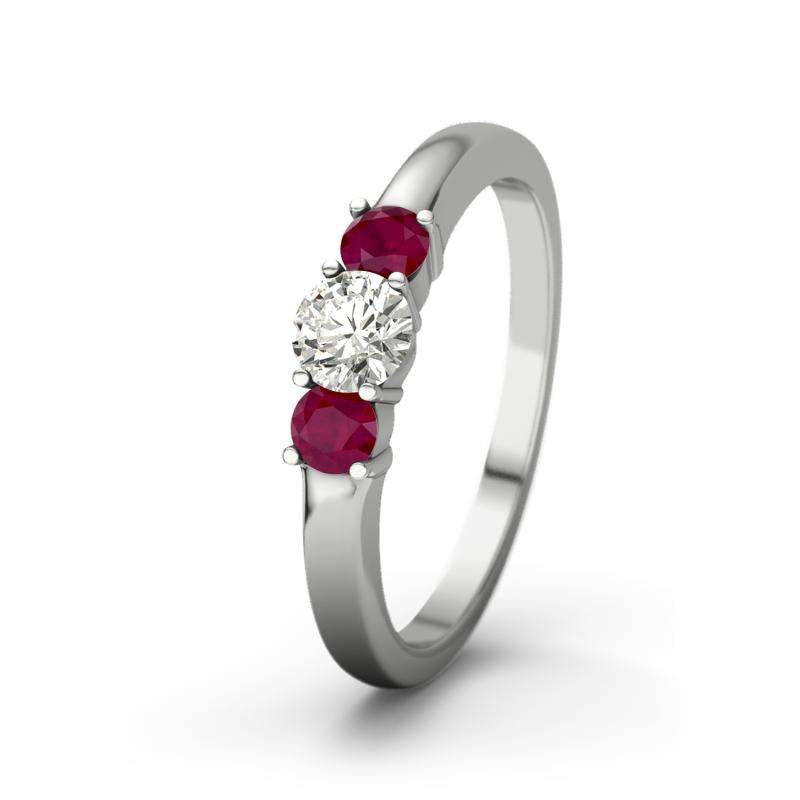 Bild von   diamant si platinumring roubyjpg | 🌟 Gravur nach Wunsch 🪄