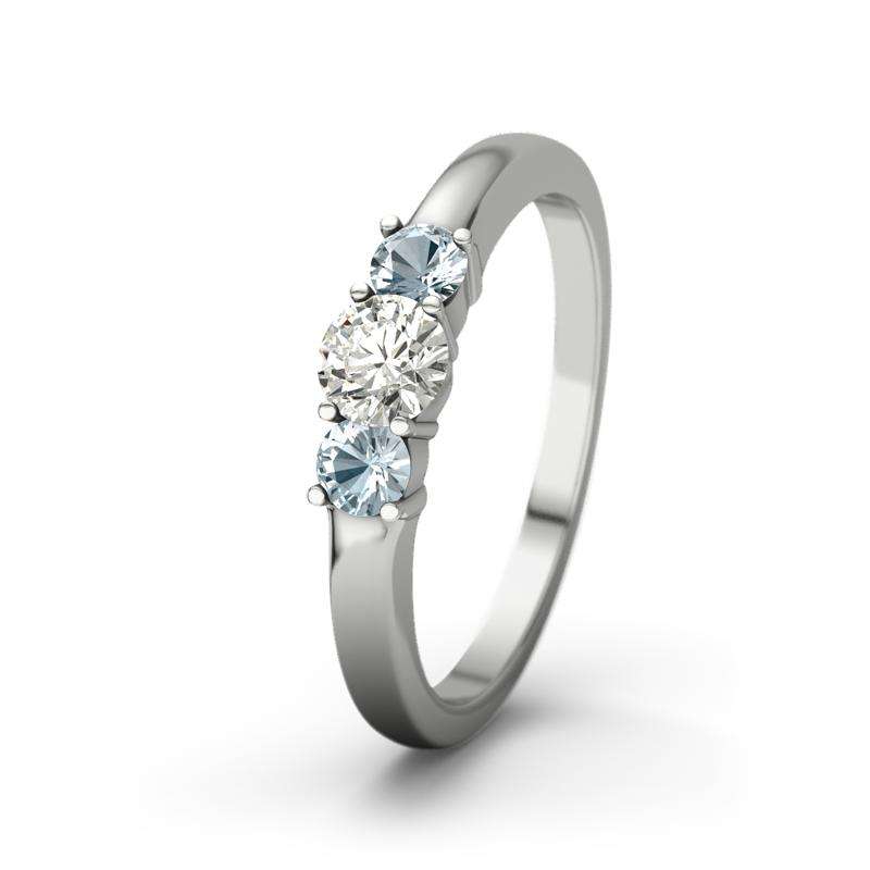 Bild von   diamant platinumring roubyjpg | 🌟 Gravur nach Wunsch 🪄