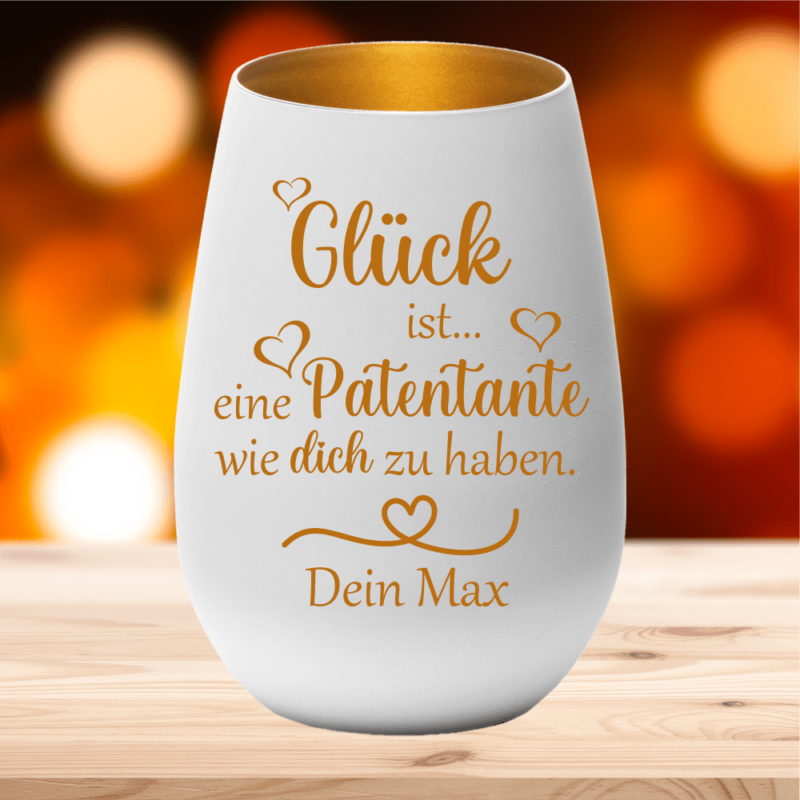 Bild von   personalisiertes windlicht glapng | 🌟 Gravur nach Wunsch 🪄