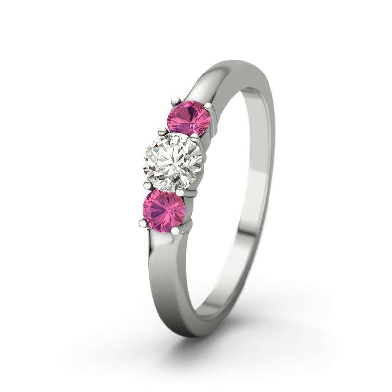 Bild von   diamant platinumring roubyjpg | 🌟 Gravur nach Wunsch 🪄