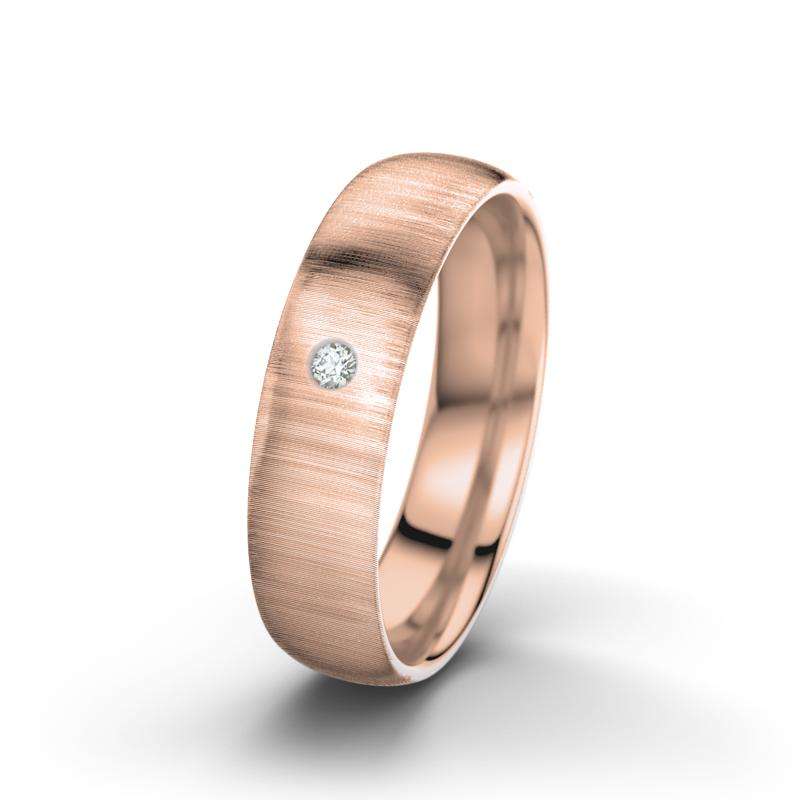 Bild von   diamant rotgold quermattring mjpg | 🌟 Gravur nach Wunsch 🪄