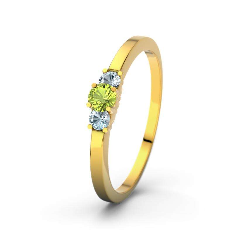 Bild von   peridot gelbgoldring shannonjpg | 🌟 Gravur nach Wunsch 🪄