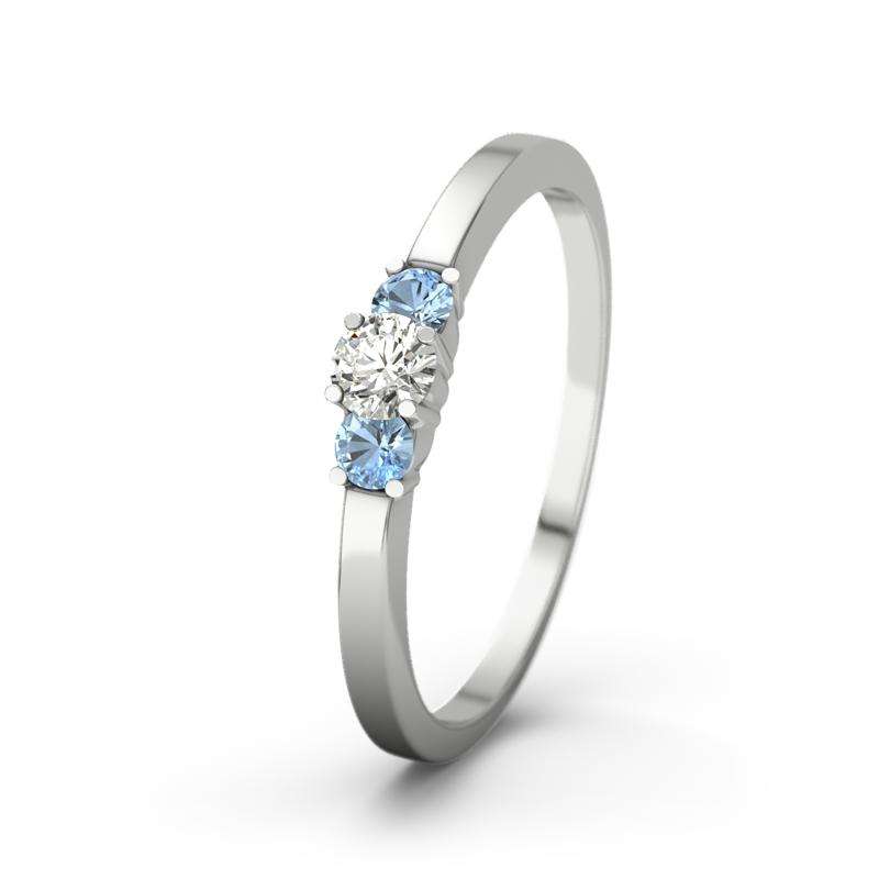Bild von   blauer topas sterlingsilberrinjpg | 🌟 Gravur nach Wunsch 🪄