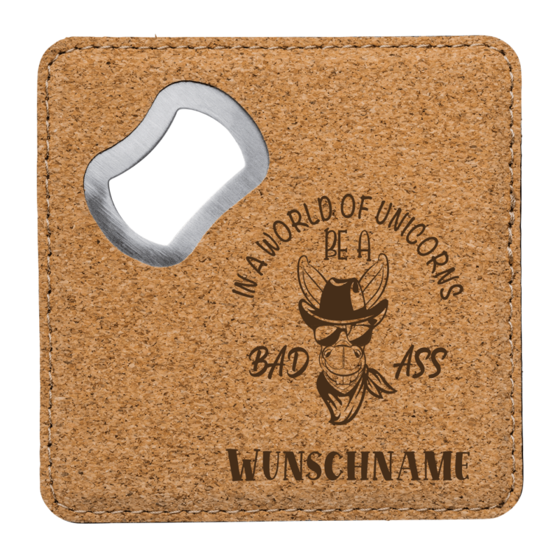 Bild von   kork flaschenoeffner bad ass mpng | 🌟 Gravur nach Wunsch 🪄