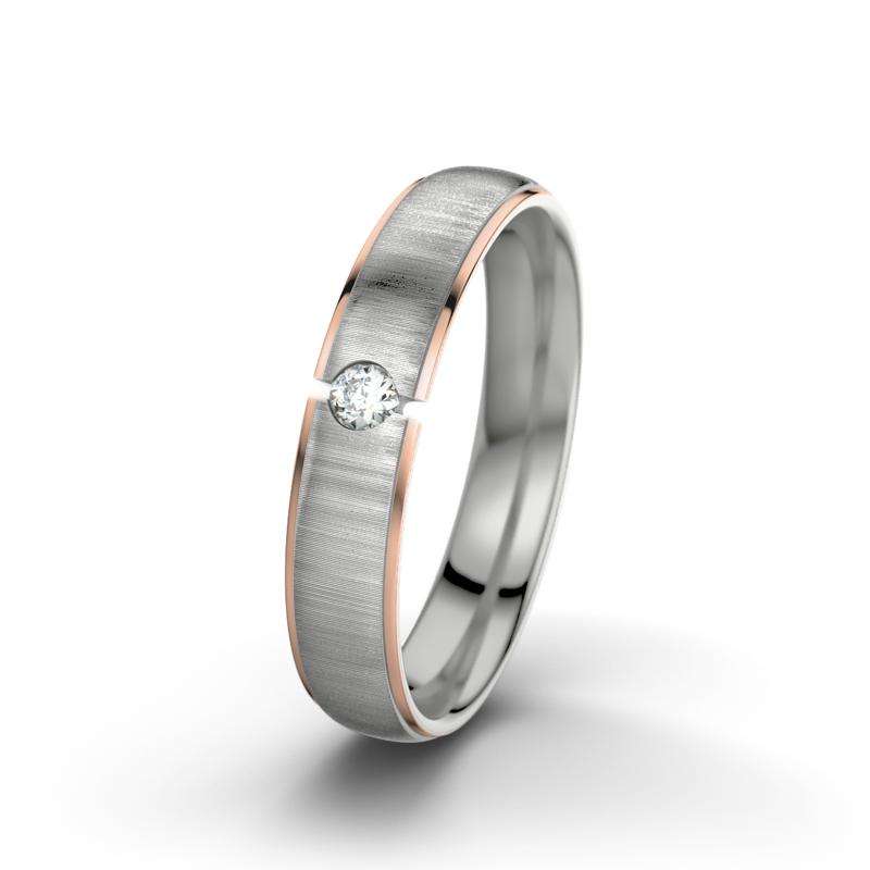 Bild von   diamant platinum quermattringjpg | 🌟 Gravur nach Wunsch 🪄