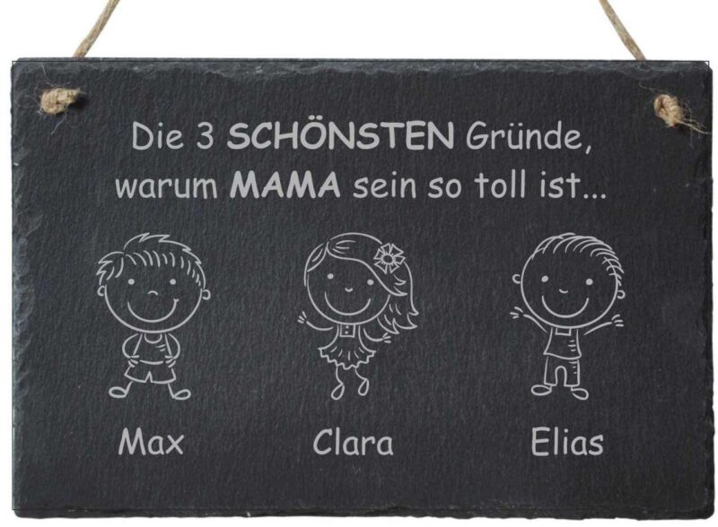 Bild von   dekoschild aus schiefer diejpg | 🌟 Gravur nach Wunsch 🪄