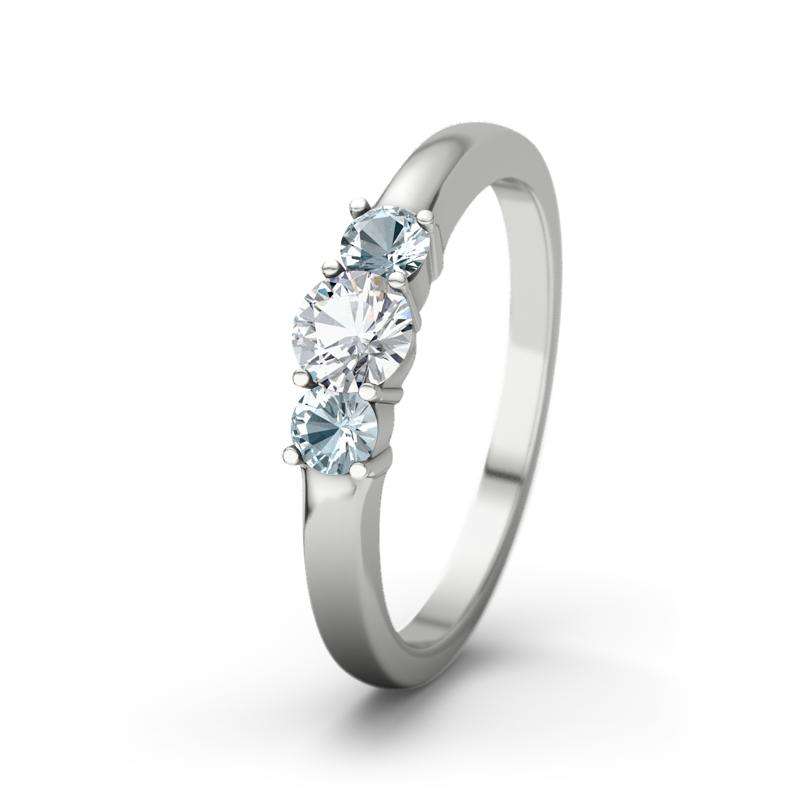 Bild von   zirkonia weissgoldring roubyjpg | 🌟 Gravur nach Wunsch 🪄